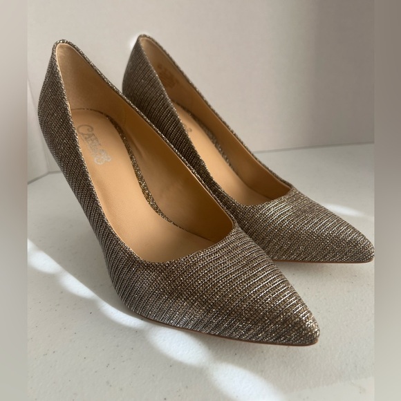 Carlos by Carlos Santana “Posy” Metallic Pointed-Toe Pumps Women’s 8M - Picture 7 of 7